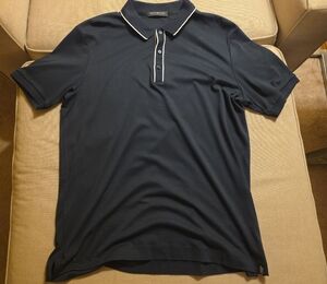 Scotch & Soda Dark Blue Polo Shirt with White Accents
